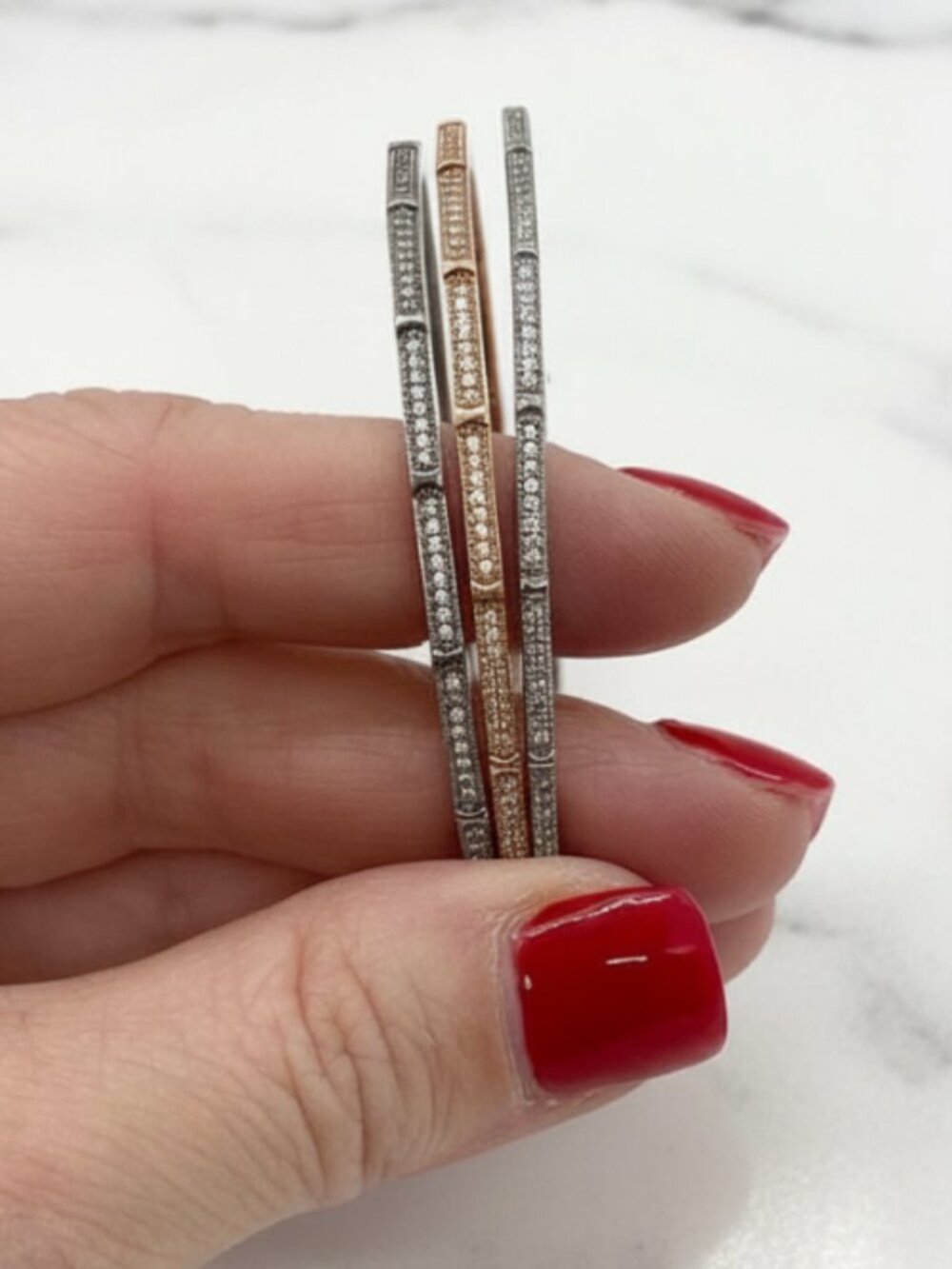 🎉Host Pick🎉 Set/3 Sterling Silver Crislu Bangles